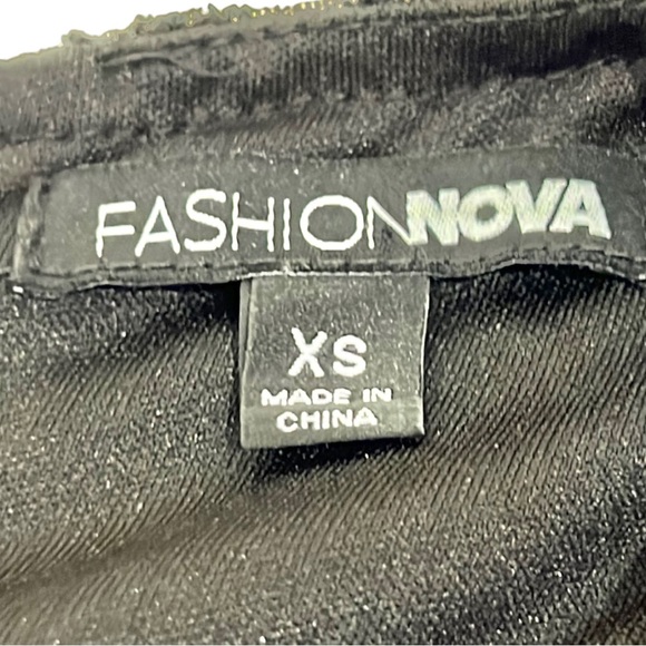 Fashion Nova Black Beaded Mini Dress - Picture 8 of 10